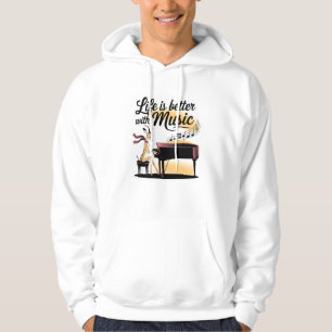 gazelle piano hoodie