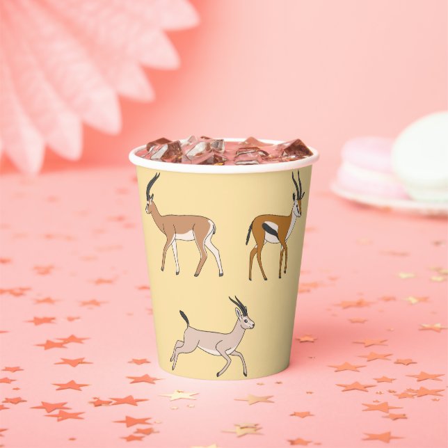 Gazelles Paper Cups (Insitu)