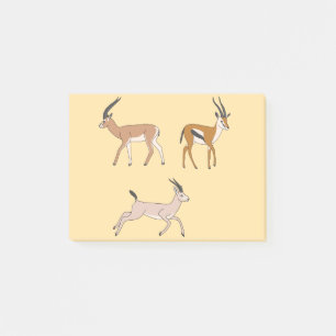 Gazelles Post-it Notes