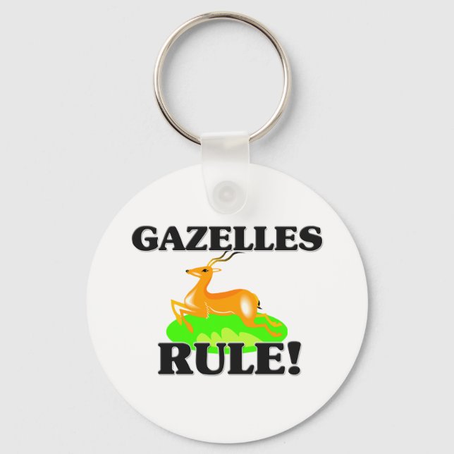 GAZELLES Rule! Key Ring (Front)
