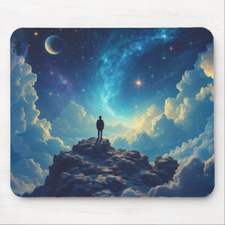 Gazing at the universe art mouse pad
