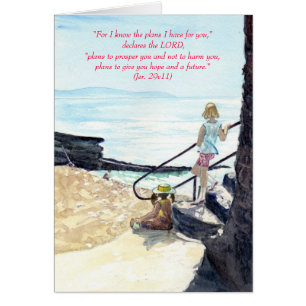 'Gazing (Christian)' Card