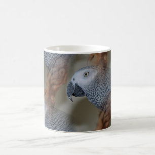 Gazing Congo African Grey Parrot Coffee Mug