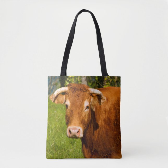 Gazing Cow Tote Bag (Front)