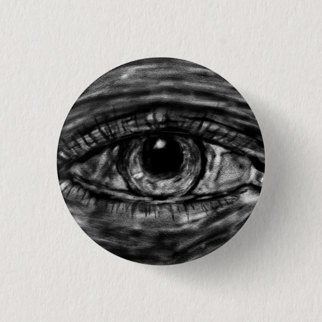 Gazing Eye 3 Cm Round Badge (Front)