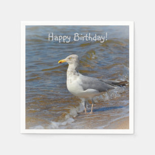 Gazing Seagull Napkin