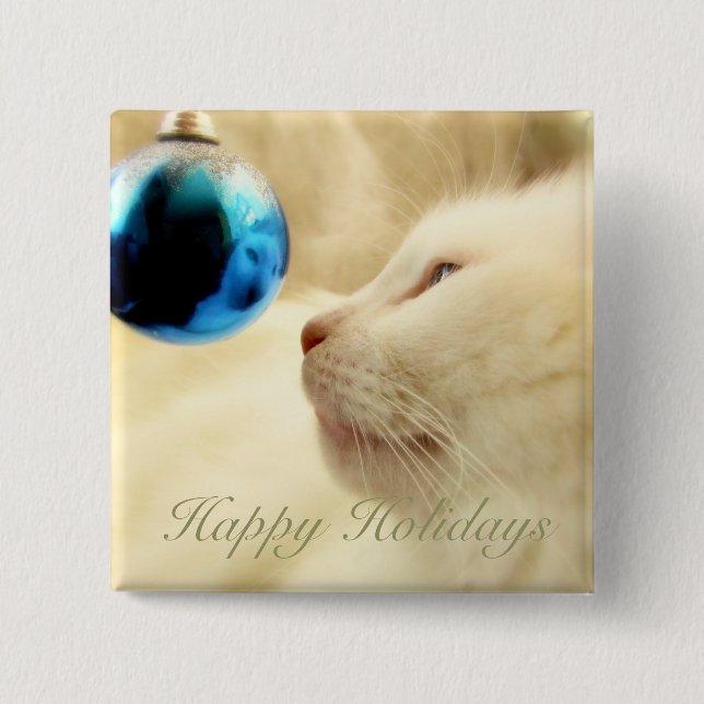 Gazing Upon A Blue Star 15 Cm Square Badge (Front)