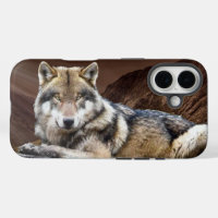 Gazing Wolf Apple iPhone 16 Case