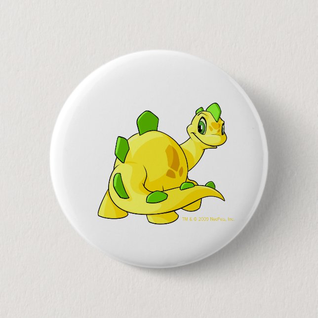 Gazing yellow Chomby 6 Cm Round Badge (Front)