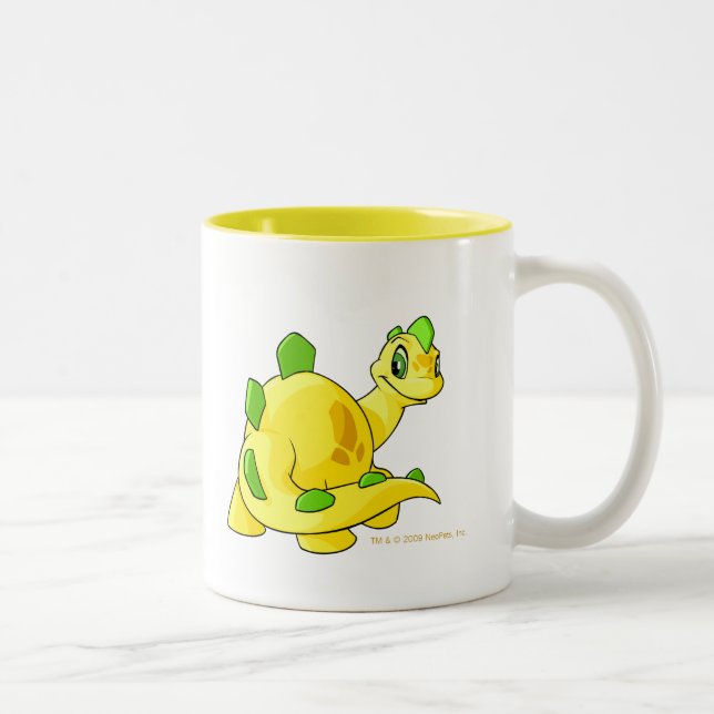 Gazing yellow Chomby Two-Tone Coffee Mug (Right)