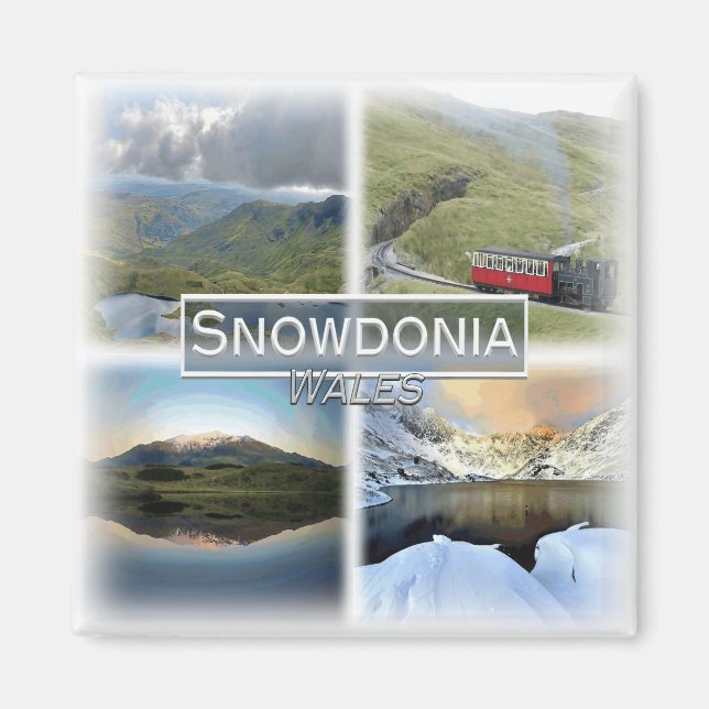 GB0146 Europe, Wales, Snowdonia, Fridge Magnet (Front)