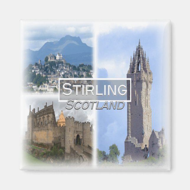 GB0154 Europe, Scotland, Stirling, Fridge Magnet (Front)