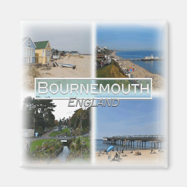GB0156 Europe, England, Bournemouth, Fridge Magnet (Front)