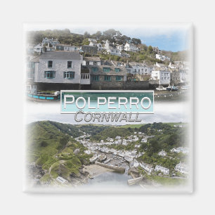 GB0159 Europe, England, Cornwall, Polperro, fridge Magnet