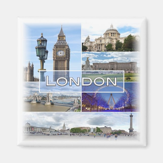 GB England - LONDON - Fridge Magnet (Front)