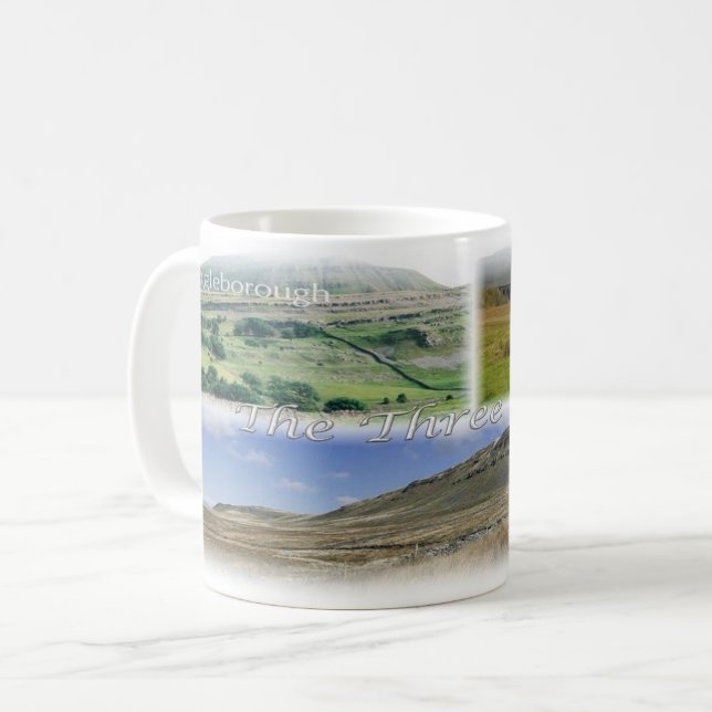 GB England -  Yorkshire - The three Peacks - Coffee Mug (Front Left)