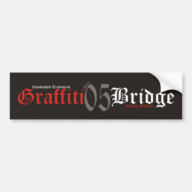 GB GENUINE THREADS 3 BUMPER STICKER (Front)
