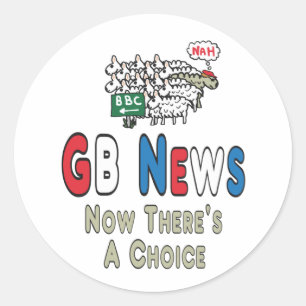 GB News Classic Round Sticker