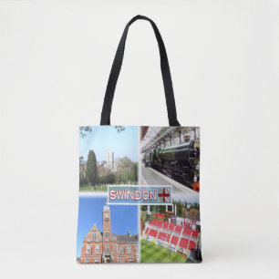 GB Swindon ^ Town Centre - Railway Museum - Town Tote Bag