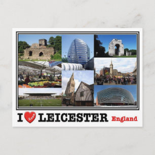 GB United Kingdom - England -  Leicester - Postcard