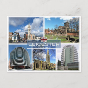 GB United Kingdom - England - Leicester - Postcard