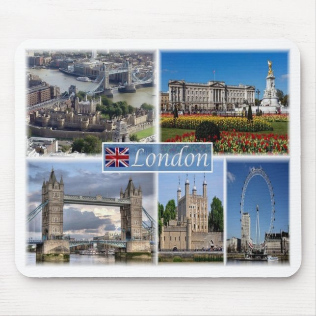 GB United Kingdom - England - London By Day - Mouse Pad (Front)
