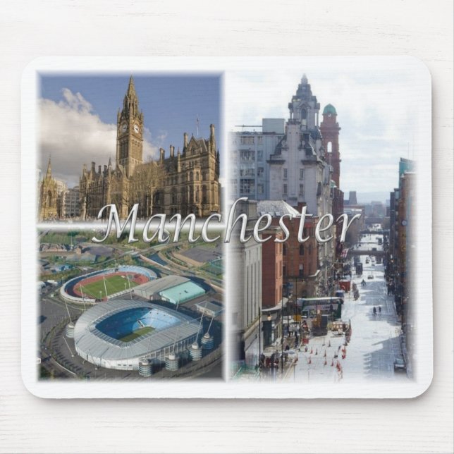 GB United Kingdom - England - Manchester - Mouse Pad (Front)