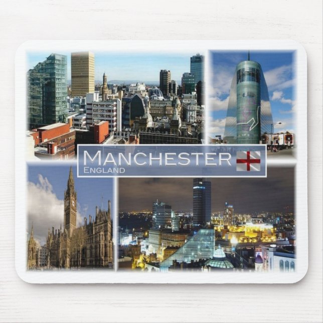 GB United Kingdom - England - Manchester - Mouse Pad (Front)