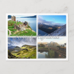 GB United Kingdom - Scotland - Scottish Highlands Postcard