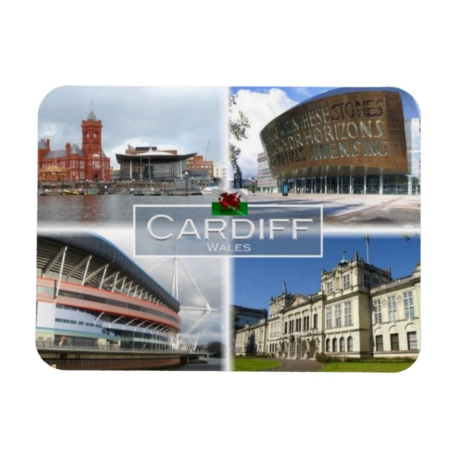 GB United Kingdom - Wales - Cardiff - Millenium - Magnet (Horizontal)