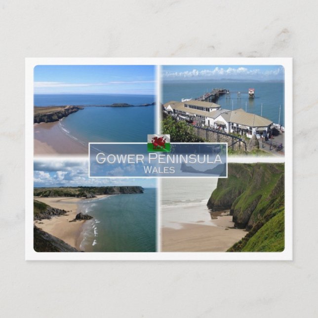 GB United Kingdom - Wales - Gower Peninsula - Postcard (Front)