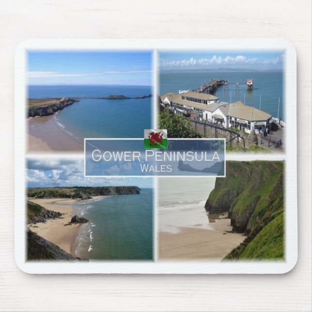 GB United Kingdom - Wales - The Gower Peninsula - Mouse Pad (Front)