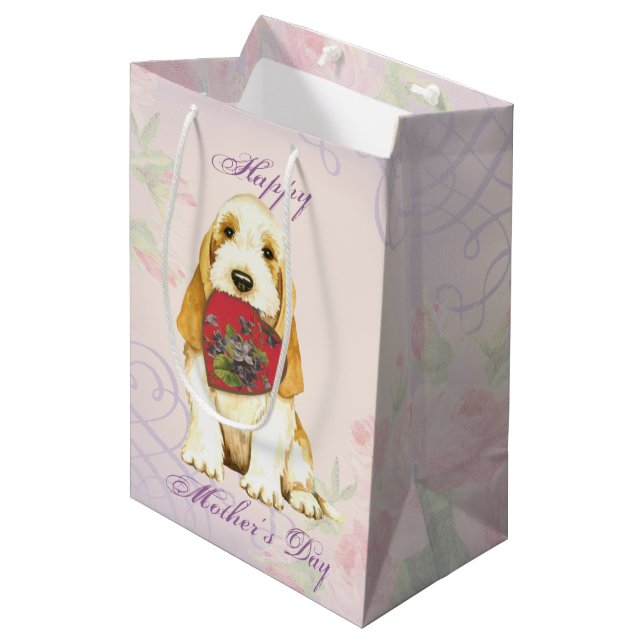 GBGV Heart Mum Medium Gift Bag (Front Angled)