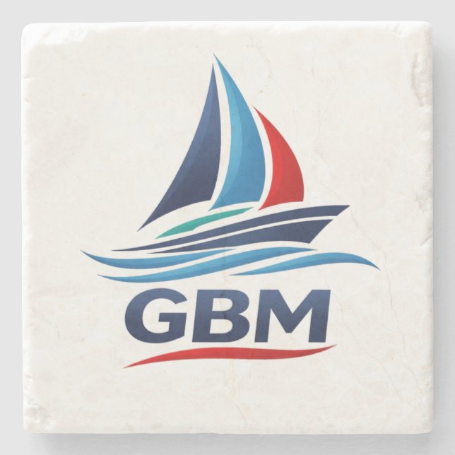 GBM Team shot glass  Stone Coaster (Front)