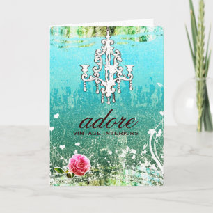 GC Adore Vintage Blue Card
