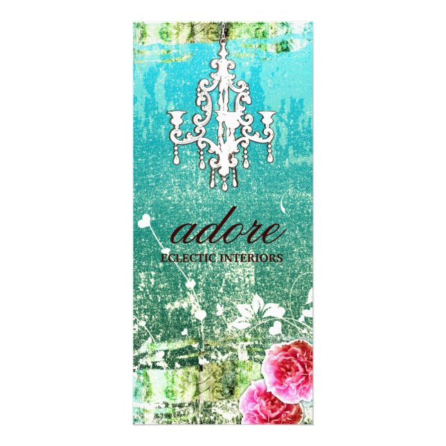 GC Adore Vintage Blue Rack Card (Front)