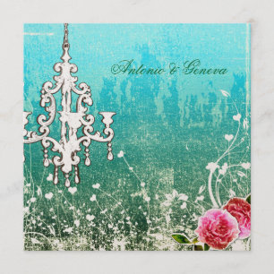 GC   Adore Vintage Golden Metallic Invitation