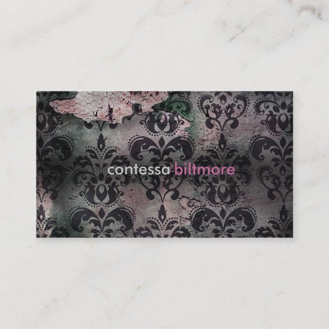 GC | Captivating Contessa | Pink Business Card (Front)