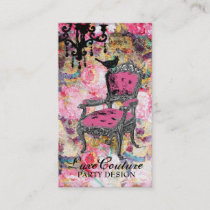 GC   Fabulously French Shabby Rose Business Card