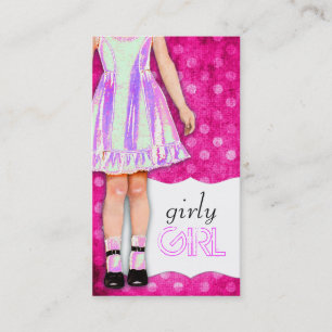 GC Girly Girl Doll Funky Purple Business Card