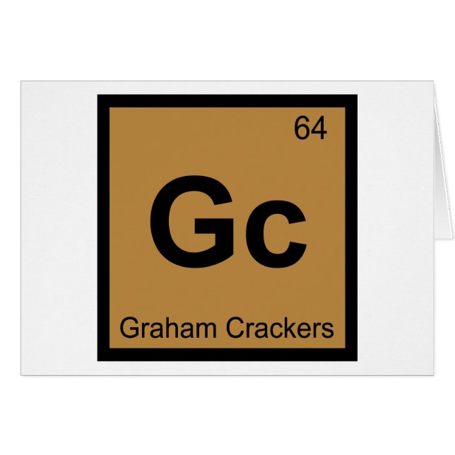 Gc - Graham Crackers Chemistry Periodic Table (Front Horizontal)