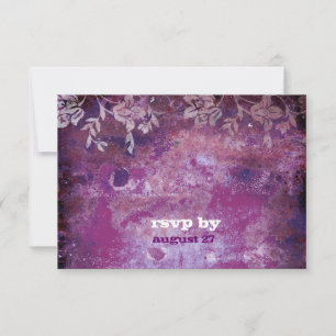 GC Lusciously Rustic Plum RSVP Fits 5.25x5.25 Card
