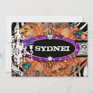 GC   Miss Fun n' Fancy Stuff Ultimate Metallic Invitation