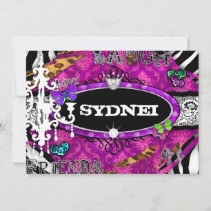 GC   Miss Fun n' Fancy Stuff Ultimate Pink Invitation