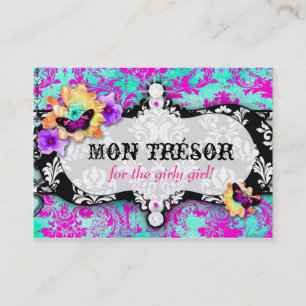 GC Mon Trésor Turquoise Pink Business Card