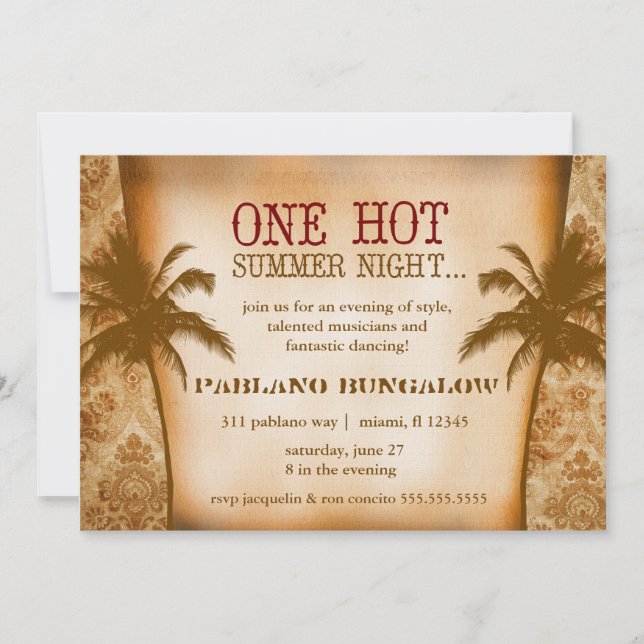 GC One Hot Summer Night Invitation (Front)