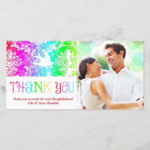 GC Rainbow Thank You Bird Card