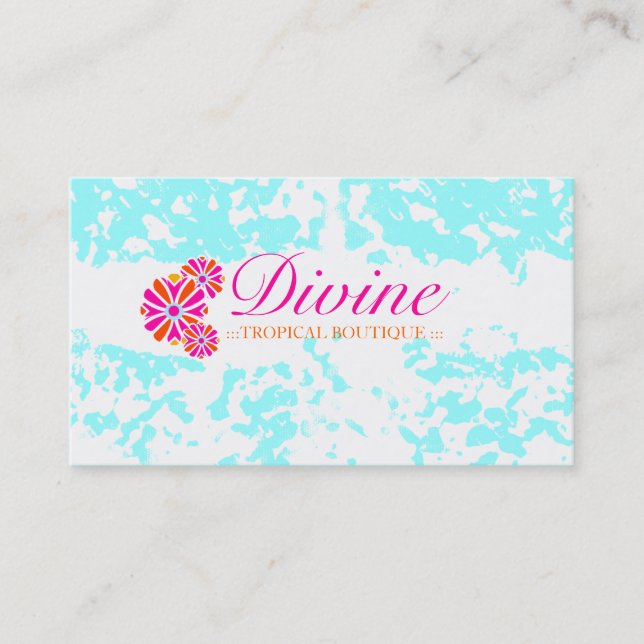 GC | Refreshing Water Grunge Business Card (Front)