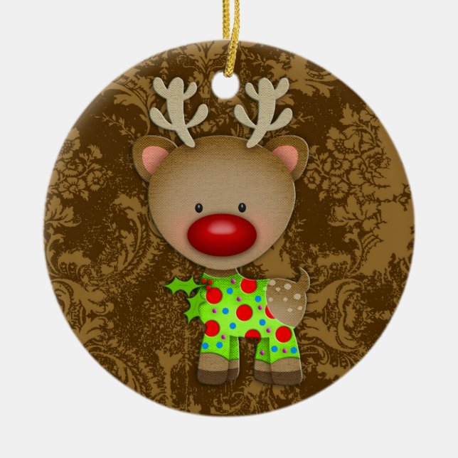 GC Ugly Sweater Ornament Reindeer (Front)