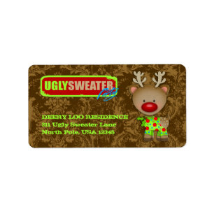 GC Ugly Sweater Party Labels